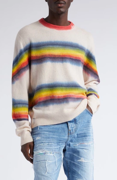 Amiri Multicolor Tie-dye Sweater In Rainbow Multi