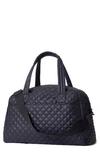 Mz Wallace Jim Quilted Nylon Travel Bag In Black