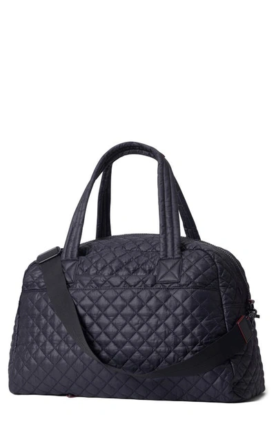 Mz Wallace Jim Quilted Nylon Travel Bag In Black