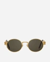 Jean Paul Gaultier 56-6106 Sunglasses Gold In Yellow