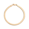 Aurate New York Gold Herringbone Chain Bracelet In White