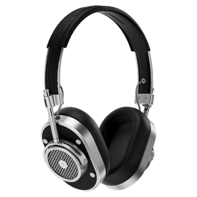 Master & Dynamic ® Mh40 Wireless Over-ear Premium Leather Headphones In Silver Metal/black