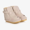 DONSJE GIRLS BEIGE LEATHER CAT BOOTS