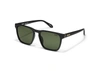 Quay Unplugged In Matte Black,green Polarized