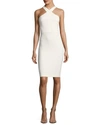 Likely Carolyn Halter-neck Sheath Dress In White