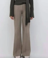 Jonathan Simkhai Kassandra Boot Cut Pant In Olivine In Multi