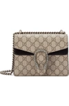 Gucci Mini Gg Supreme Shoulder Bag In Beige Ebony/ Nero