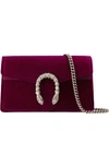 GUCCI Super Mini Dionysus Velvet Shoulder Bag,476432K4DNN