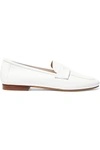 Mansur Gavriel Classic Leather Loafers In White