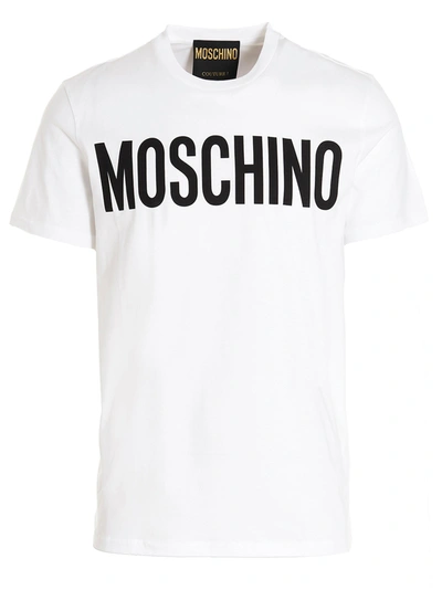 Moschino Logo-print Organic-cotton T-shirt In Multicolor