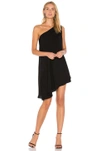 BOBI BLACK ONE SHOULDER DRESS,337 51800