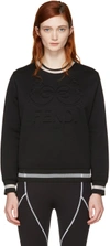 FENDI Black 'Fendi Roma' Sweatshirt