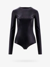 Mm6 Maison Margiela Numbers-motif Bodysuit In Black