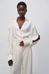 Jonathan Simkhai Yanna Shirt In Natural White