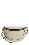 Isabel Marant Skano Grainy Leather Belt Bag In Light Beige