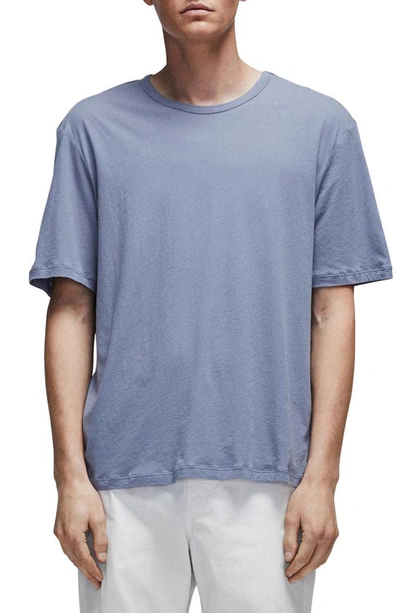 Rag & Bone Men's Cotton Crewneck T-shirt In Workwear Blue