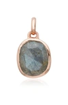 MONICA VINADER Siren Semiprecious Stone Pendant Charm,GP-PT-GBZM-MOO