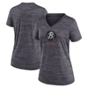 Nike Black Baltimore Orioles 2023 City Connect Velocity Practice Performance V-neck T-shirt In Black