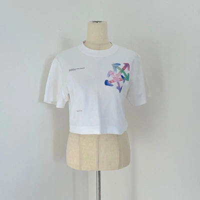 Pre-owned Off-white Cropped Adam Is Eve T-shirt