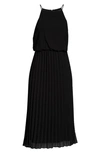 Sam Edelman Pleated Midi Dress In Black