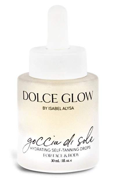 Dolce Glow By Isabel Alysa Goccia Di Sole Hydrating Self-tanning Serum Drops For Face & Body, 1 oz