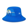 New Era Royal Los Angeles Rams 2023 Nfl Training Camp Stretch Bucket Hat In Royal