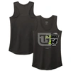 Joe Gibbs Racing Team Collection Heather Black Ty Gibbs Racer Back Tank Top In Heather Black
