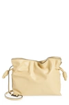 Loewe Flamenco Drawstring Knot Clutch Bag In Angora