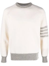 Thom Browne Cashmere Sweater In White