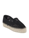 MANEBI Paris Macrame Lace Espadrilles,0400094469841