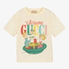 GUCCI IVORY COTTON THE JETSONS T-SHIRT