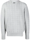 Givenchy Gray 4g Sweater In Grey