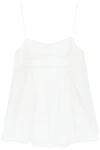 Cecilie Bahnsen Sunday Ruffled Cutout Organic Cotton-poplin Top