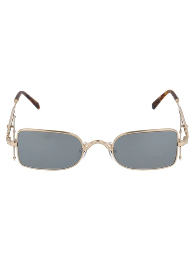 Matsuda Sunglasses In Brushed Gold / Brushed Silver