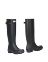 Hunter Knee Boots In Black