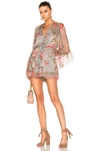 ZIMMERMANN MERCER FLOATING PLAYSUIT IN BLUE, FLORAL, PINK.,2434YMER