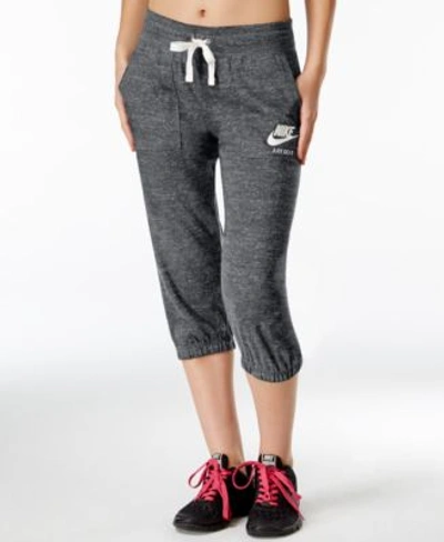 Nike Women's Gym Vintage Jogger Capris, Grey