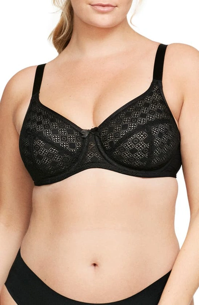 GLAMORISE FULL FIGURE LACE UNDERWIRE BRA