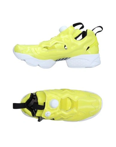 Reebok Instapump Fury Ob Sneakers In Yellow