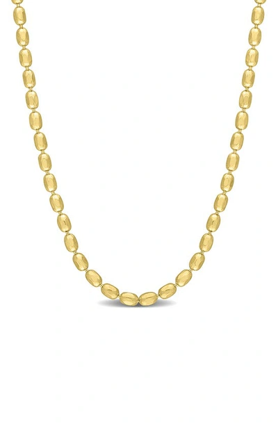 DELMAR DELMAR 1.8MM OVAL BALL CHAIN NECKLACE