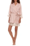 FLORA NIKROOZ ROSA SATIN ROBE