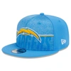 NEW ERA NEW ERA POWDER BLUE LOS ANGELES CHARGERS 2023 NFL TRAINING CAMP 9FIFTY SNAPBACK HAT