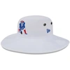 New Era White New England Patriots 2023 Nfl Training Camp Throwback Panama Bucket Hat In White