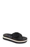 NATIONAL COMFORT KAHLEN SCRUNCHED PLATFORM FLIP FLOP