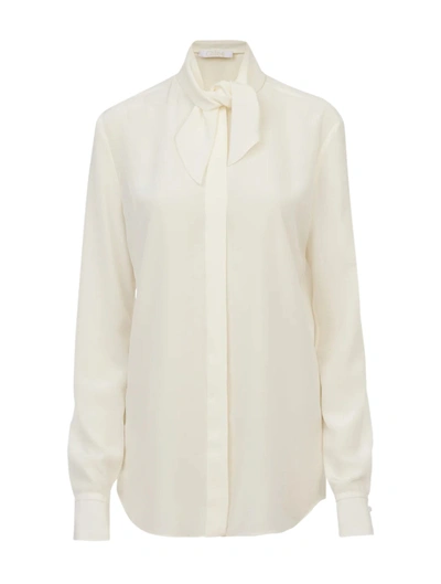Chloé Scarf Blouse In Nude & Neutrals