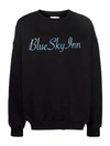 Blue Sky Inn Embroidered-logo Crewneck Sweatshirt In Black