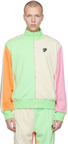 Palm Angels Hunter Colorblock Track Jacket In Light Green