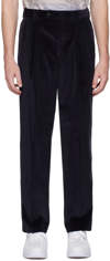 PAUL SMITH NAVY PLEATED TROUSERS