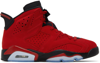 Nike Jordan Air Retro 6 Basketball Shoes In Varsity Red/varsity Red/black