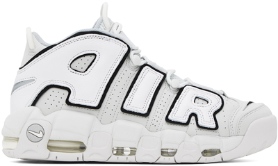 Nike Air More Uptempo  96 Sneakers Photon Dust In Photon Dust/ Metallic Silver-white-black